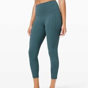 Lululemon Women's All The Right Places Crop II 23" Desert Teal Leggings Size 8